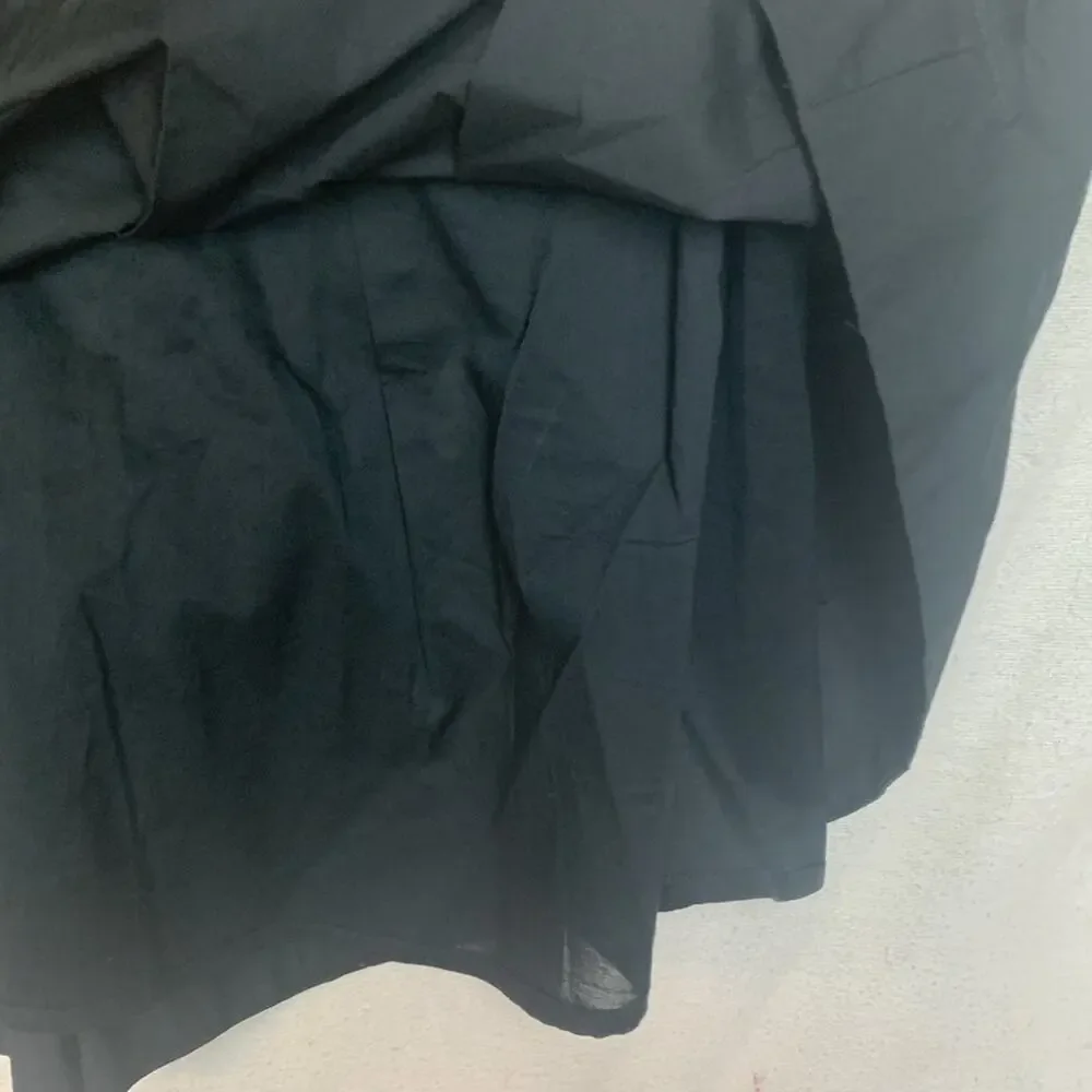 banana Republic womens size 4 small black pleated skirt new academia school